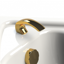 Радомир Излив для ванны Линкольн - малый, Gold