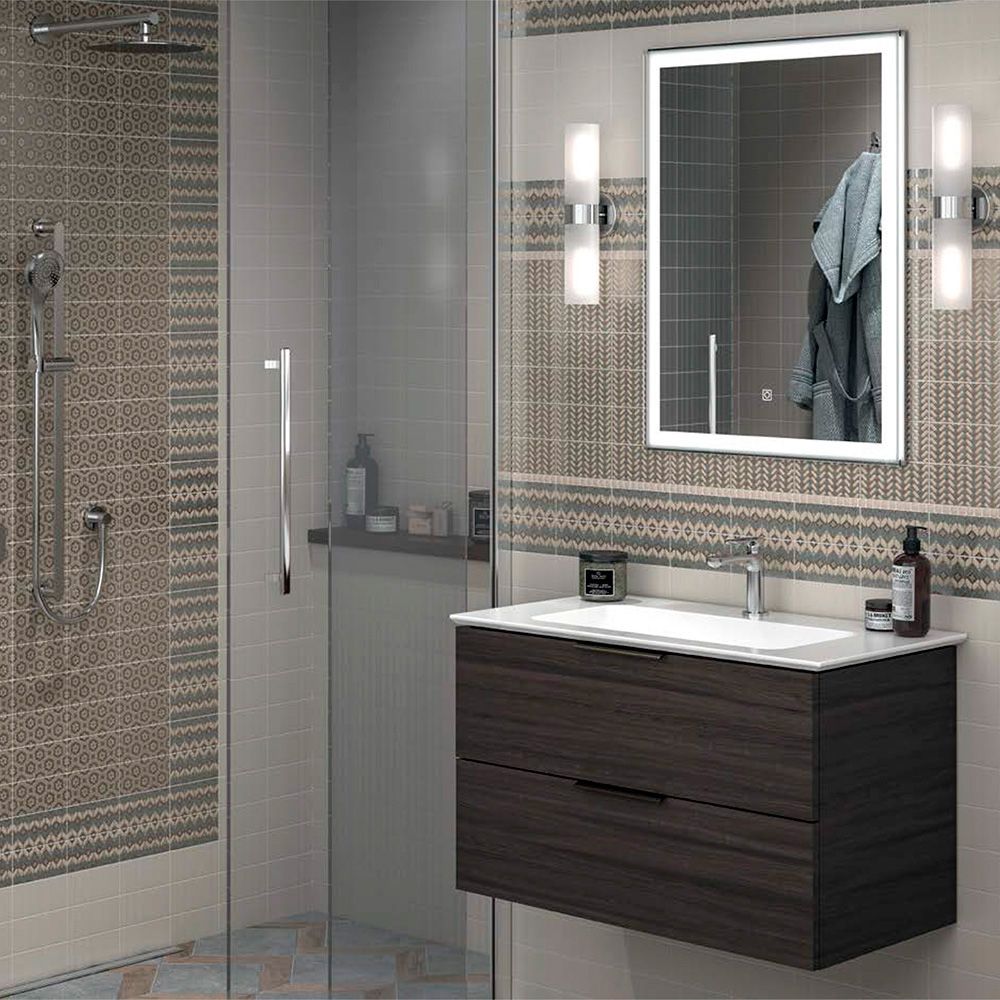 Приобрести тумба подвесная с раковиной kerama marazzi piano 75 см, дымчатый вяз