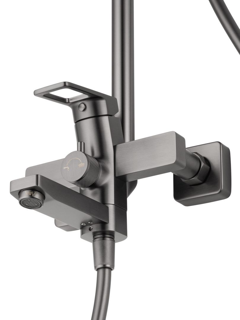 Приобрести душевая система wonzon & woghand frame, темный графит (ww-88739010-bgm)