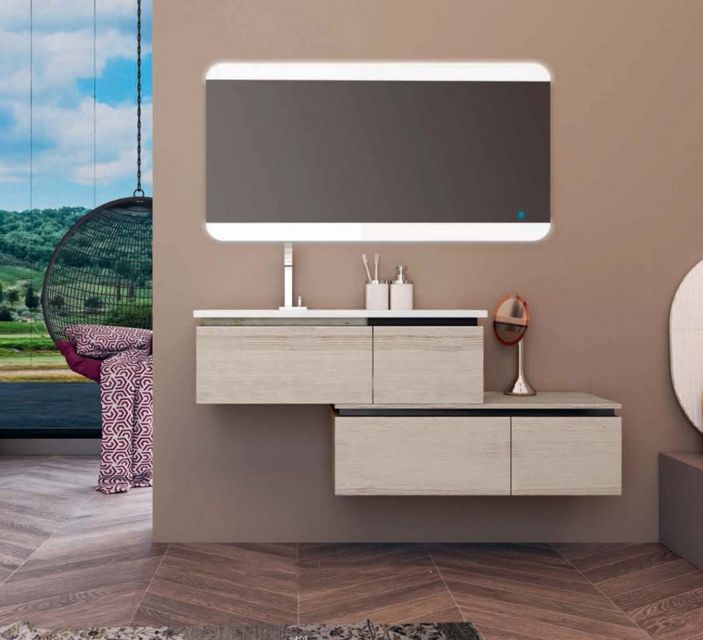 Приобрести cezares зеркало 100х70см, led подсветка touch system, реверсивное 45005