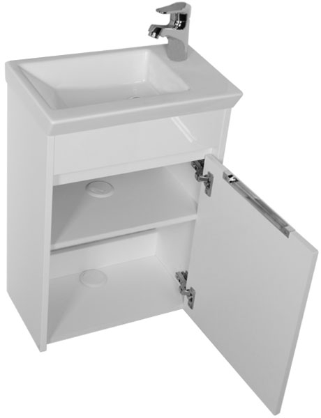 Приобрести aquanet тумба с раковиной дувр 45 см, см, белая