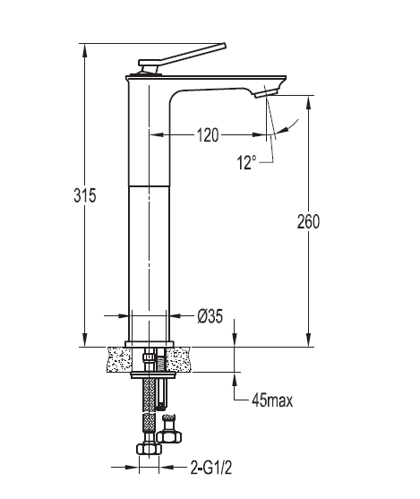 Приобрести cezares смеситель для раковины city, высокий, хром city-f-lc-01-w0