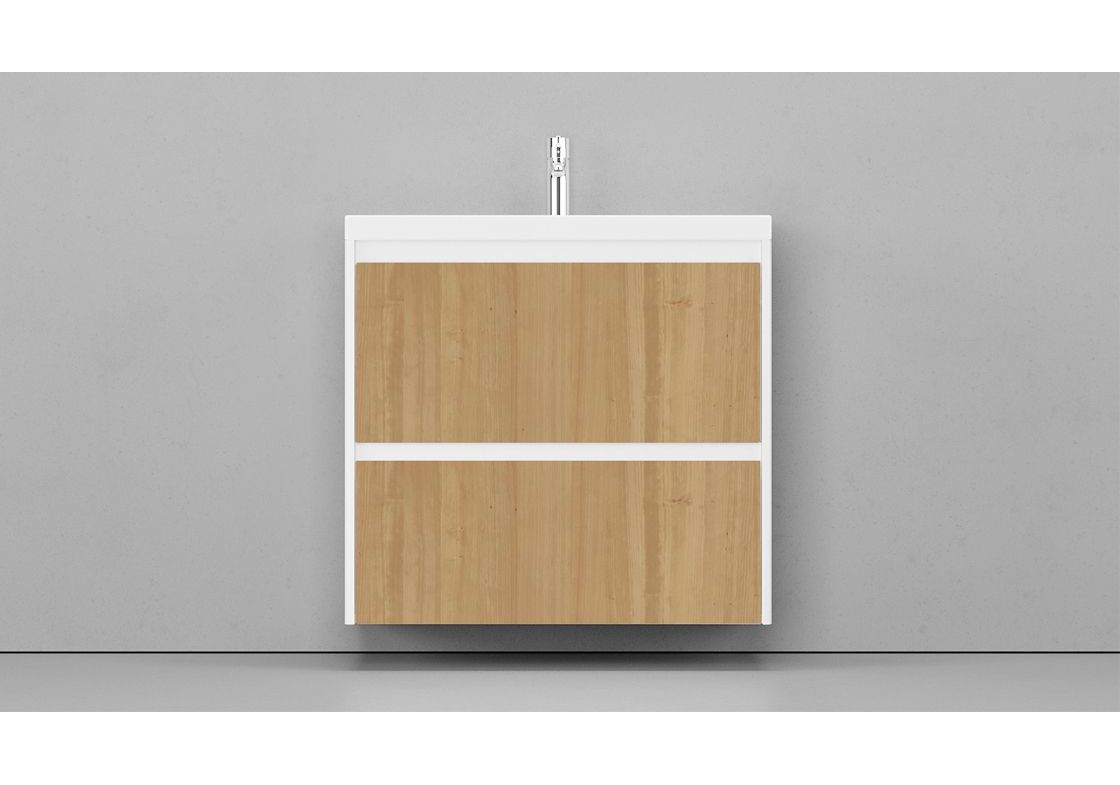 Приобрести тумба подвесная с раковиной velvex klaufs 80 см, белый/дерево