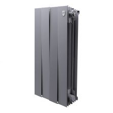 Royal Thermo Радиатор биметаллический Pianoforte 500 /Silver Satin ( серебристый ) - 4 секц.