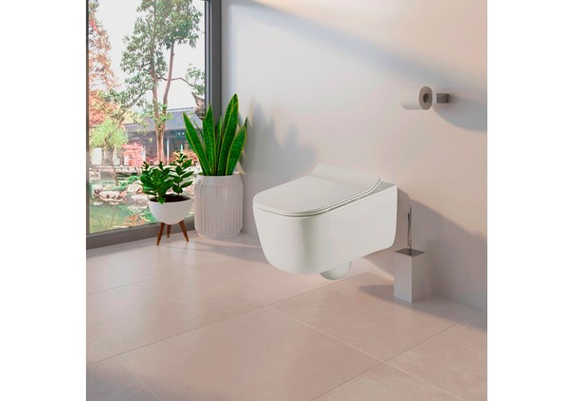 Приобрести подвесной унитаз безободковый sole soho с крышкой микролифт