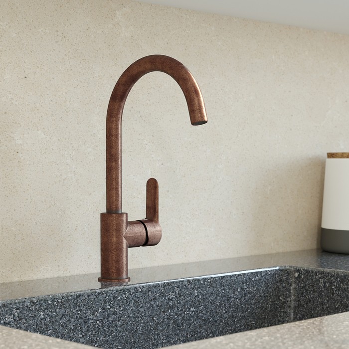 Приобрести iddis смеситель для кухни cuba 375мм, состаренная медь cu3mbj0i05