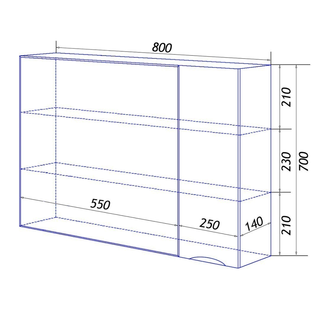 Приобрести зеркало шкаф loranto santorini 70 см, правое, белое cs00086998
