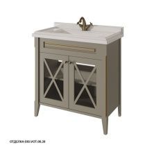 Caprigo Тумба с раковиной NAPOLI 80 см, серая, эмаль 11212UV 3