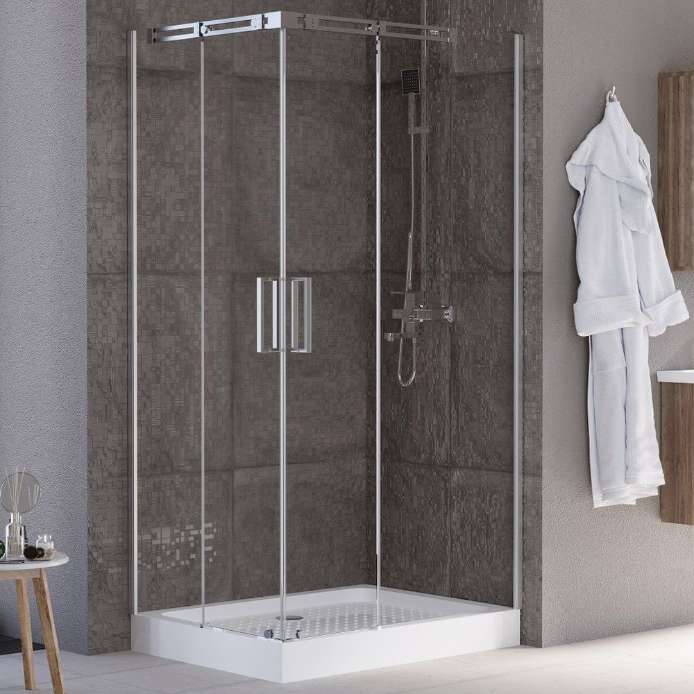 Приобрести grossman душевое ограждение galaxy 120х80 см, прямоугольное, хром\ прозрачное gr-3120r r