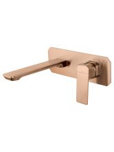 Смеситель для раковины встраиваемый WONZON & WOGHAND DIAMOND, Брашированное розовое золото (WW-88869011-BRG)