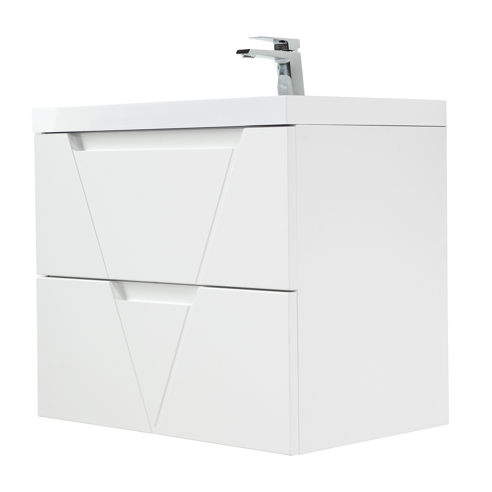 Приобрести belbagno тумба с раковиной vittoria 80 см, подвесная bianco lucido, белая раковина