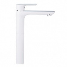 Gappo Смеситель для раковины G1048-2, высокий, белый\хром 99332
