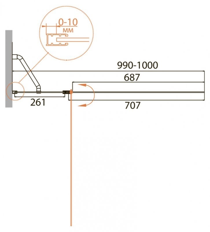 Приобрести cezares шторка для ванны relax 100х140см relax-v-11-100/140-p-bi-l
