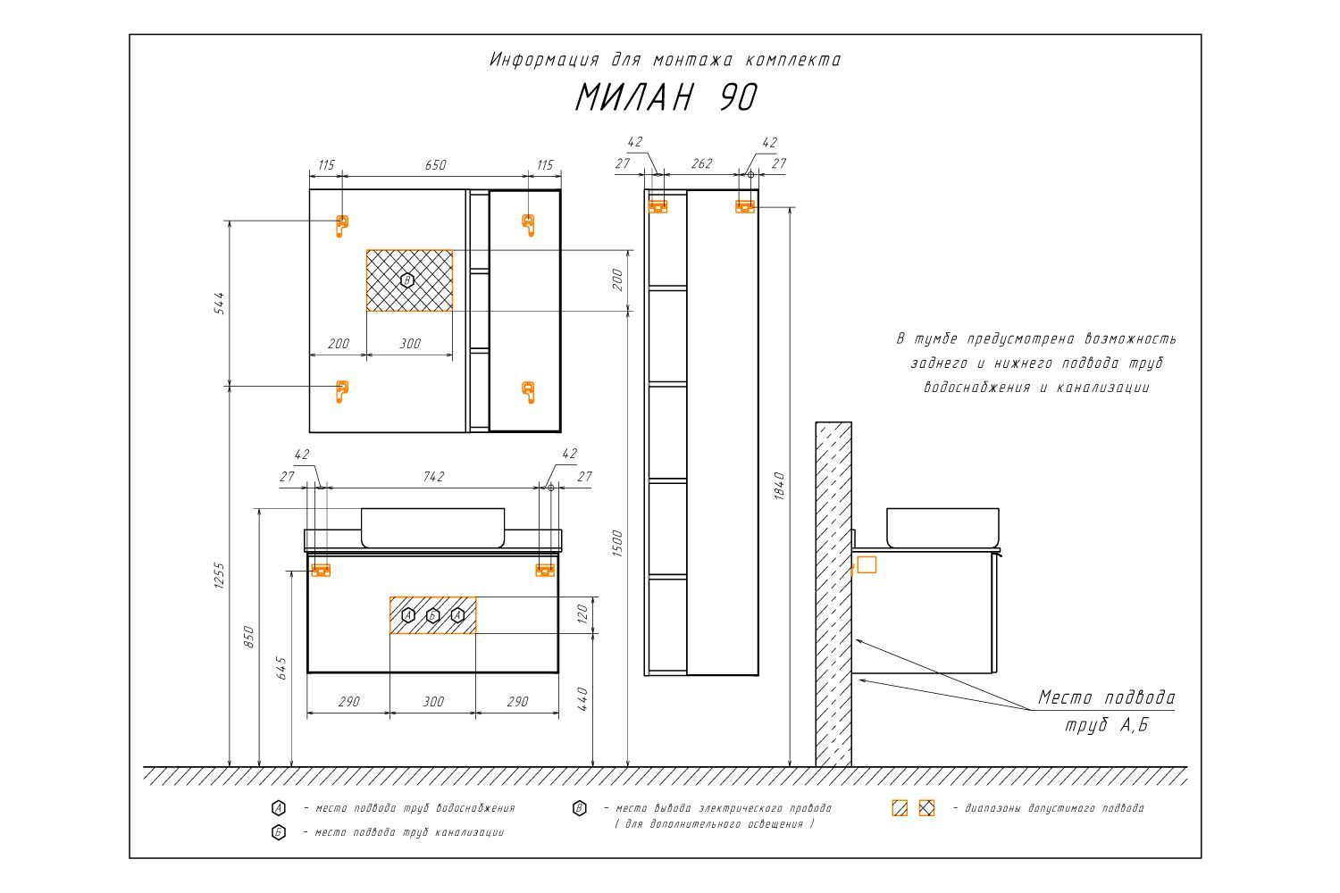 Приобрести сomforty тумба со столешницей и раковиной "милан-90" белый глянец с раковиной t-y9378