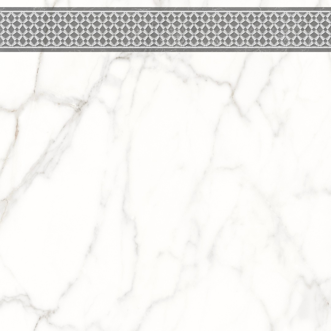 Приобрести декор напольный lb-ceramics каррара нова 45х45 см, белый\серый