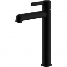 HAIBA Смеситель для раковины 299мм, высокий, черный матовый HB-11814-7