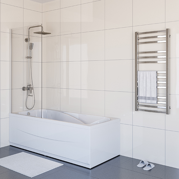 Приобрести mirsant шторка для ванной сlear 150х80 см, хром ут000065062