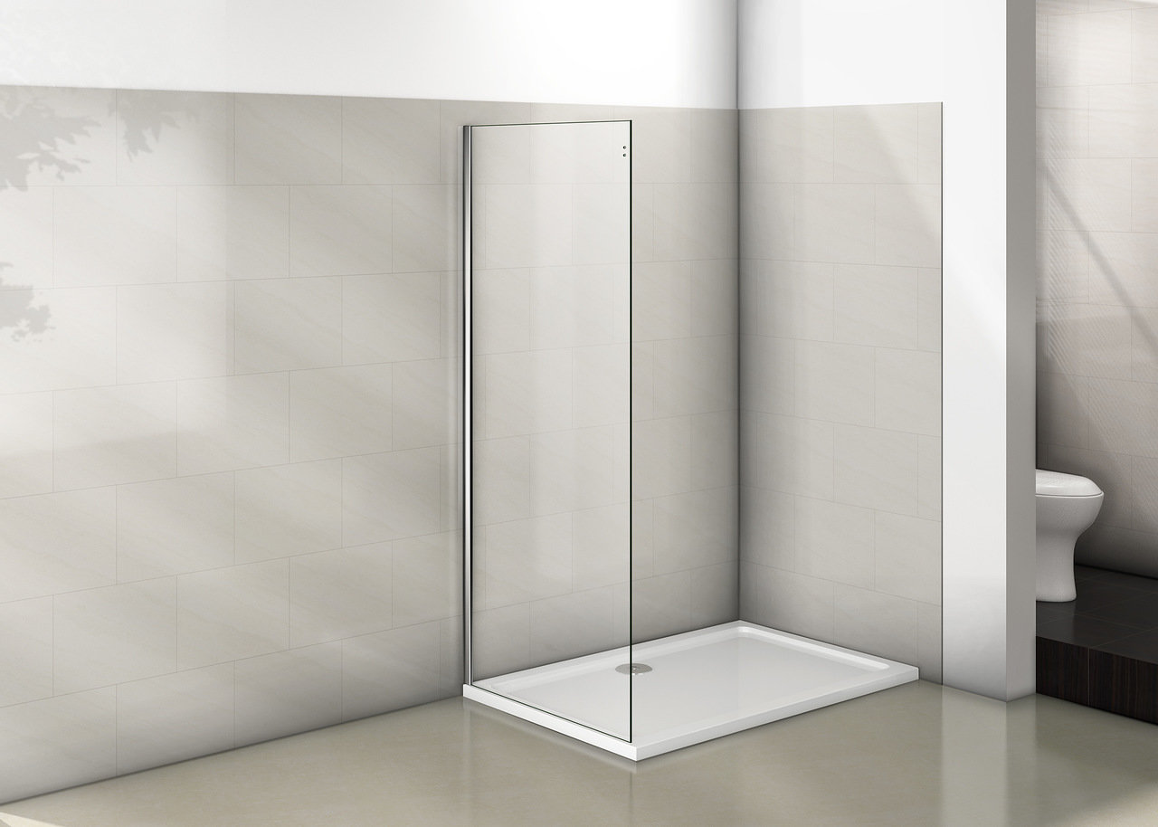 Приобрести bas стенка боковая puerta 80 см. хром/прозрачная sp-80-c-ch