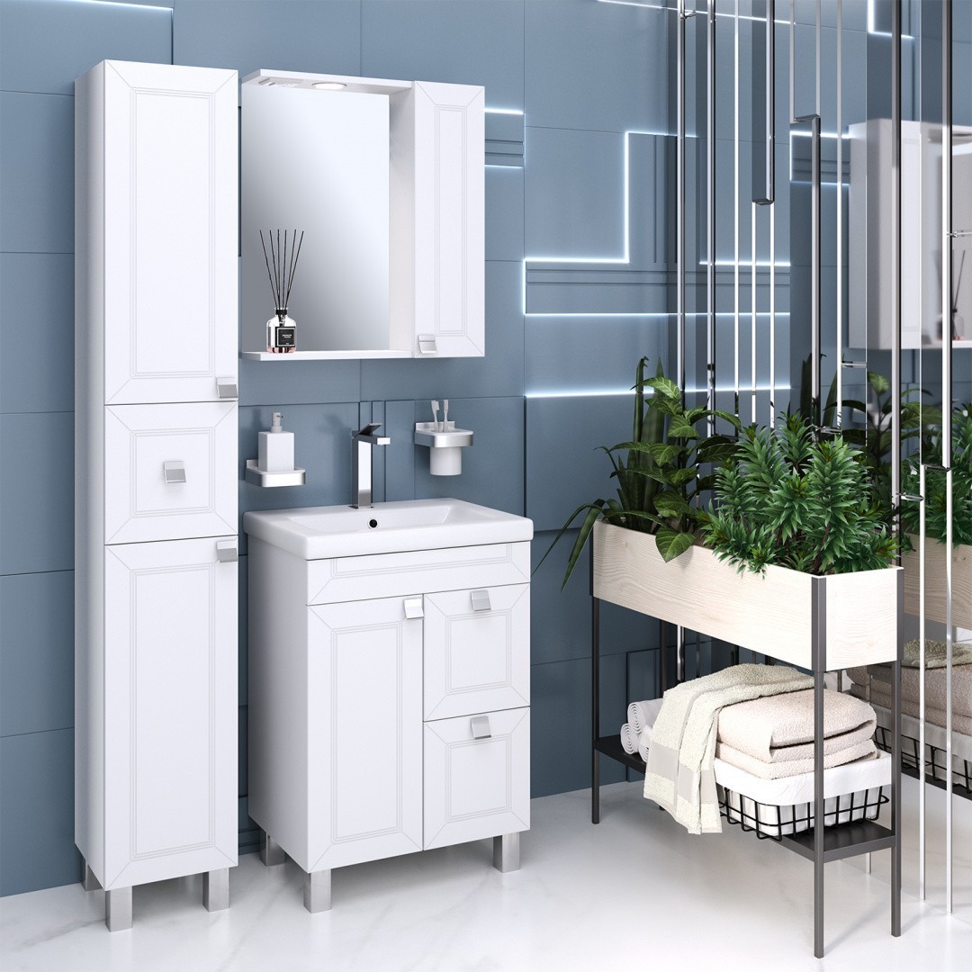 Приобрести шкаф-пенал напольный ostin 30см. левый