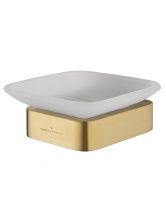 Мыльница с держателем WONZON & WOGHAND LOTTE, Брашированное золото (WW-8322-BG)