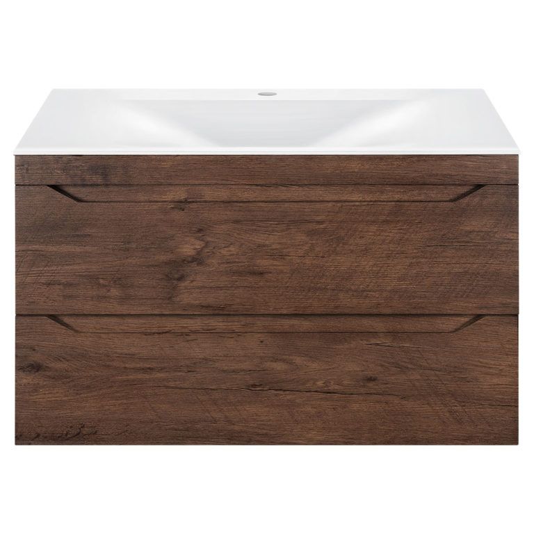 Приобрести vincea тумба подвесная fine 80 см, темное дерево vmc-2f800rw;vcb-1f800w