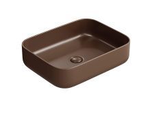 Hayzburg Накладная раковина чаша 50х39 см, кофеин матовая HB-0037MDB