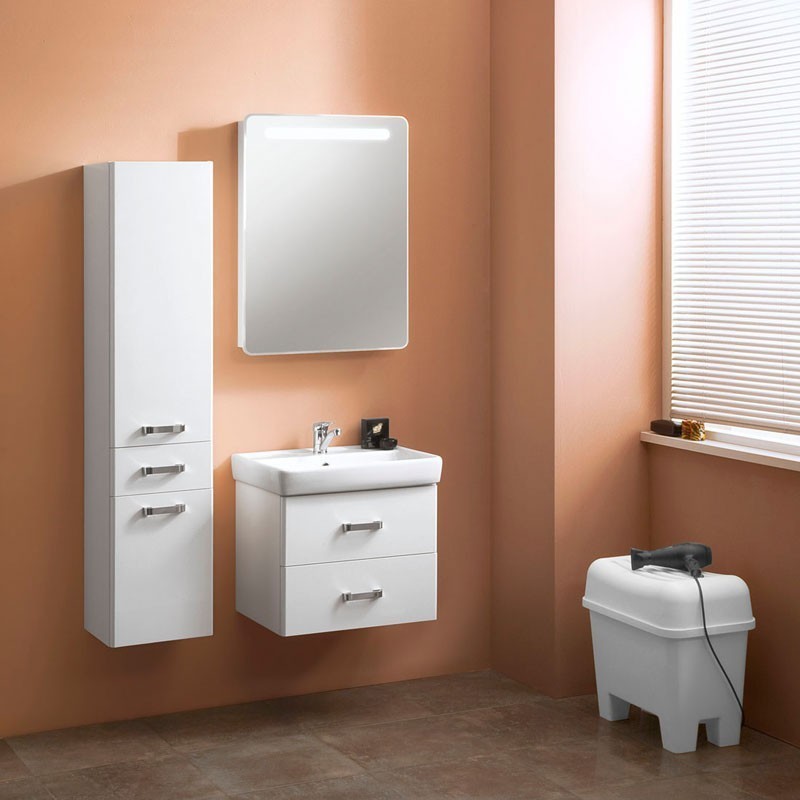 Приобрести тумба с раковиной акватон америна 60 см белый