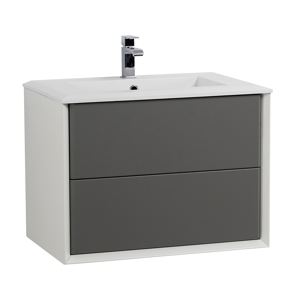 Приобрести cezares тумба подвесная с раковиной bellagio 70 см grigio nuvola, серая 55301