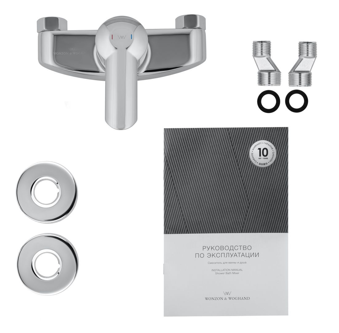 Приобрести смеситель для душа wonzon & woghand baroque, хром (ww-194101-cr)