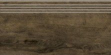 Ступень Grasaro Italian Wood 200х600, SR, венге\темное дерево