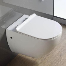 Comforty Подвесной унитаз 104, ободковый, сиденье дюропласт softclose тонкое, быстросъёмное