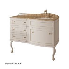 Caprigo Тумба с раковиной IMPERIO 120 см, правая, бежевая, эмаль