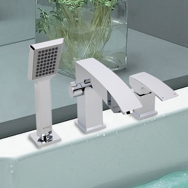 Приобрести gappo смеситель на борт ванны g1107, 3 отверстия, хром 84963