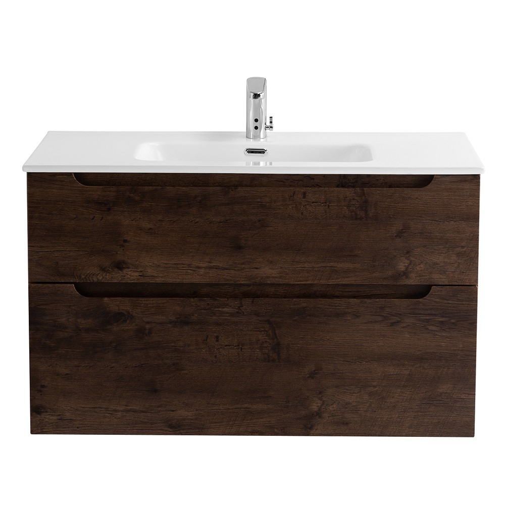 Приобрести belbagno тумба с раковиной etna-h60 90 см, подвесная rovere moro, белая раковина