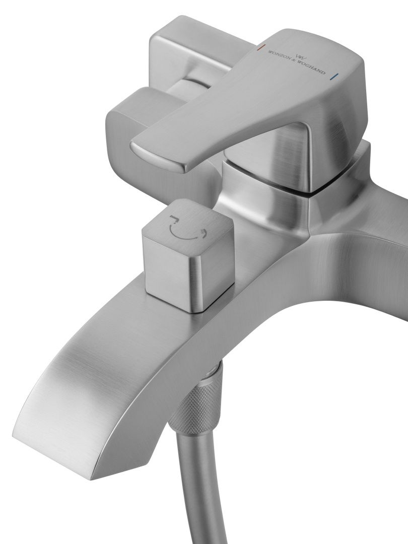 Приобрести смеситель для ванны с душем wonzon & woghand flex, брашированный никель (ww-88037072-bn)