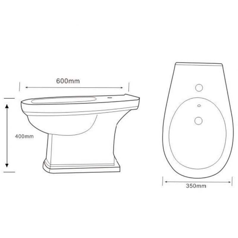 Приобрести boheme биде напольное vogue, белое 943
