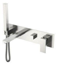 Boheme Смеситель для ванны Qubic Brushed Nickel 474-2-NB