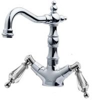 Boheme Сместель для раковины Tradizionale, высокий, хром\кристаллы 272-SW