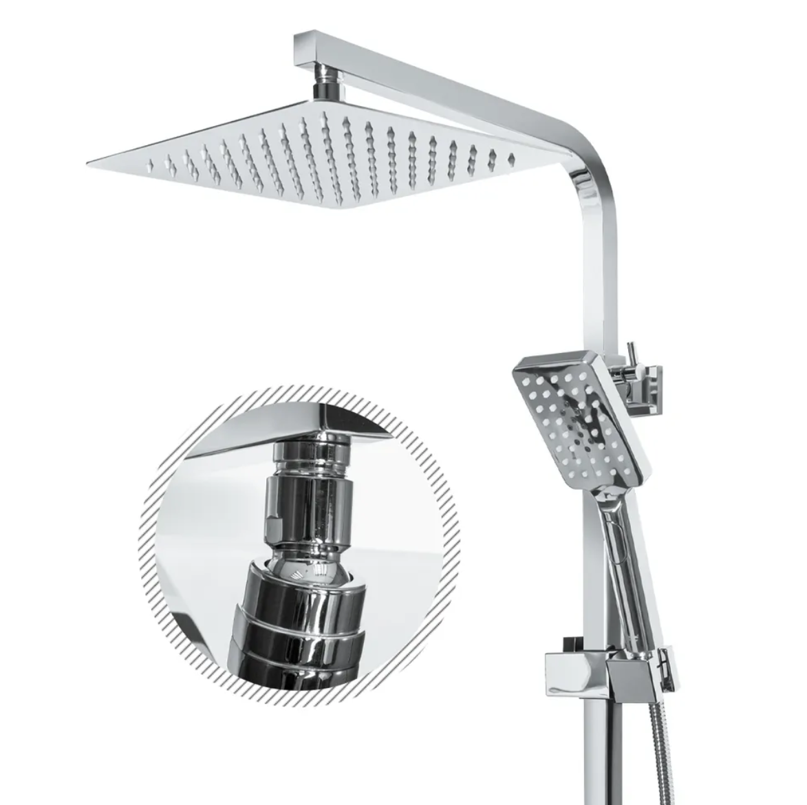 Приобрести grocenberg душевая система, хром gb7008cr