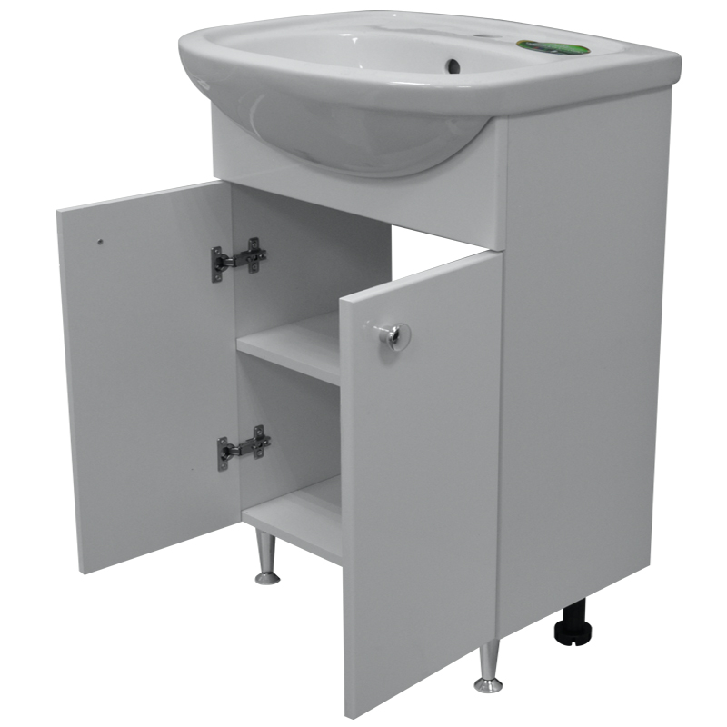 Приобрести loranto тумба напольная с раковиной моника new 60х84 см, белая cs00076240