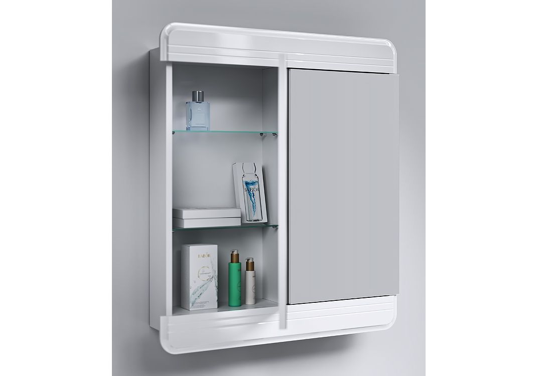 Приобрести зеркало-шкаф aqwella корсика 75 см kor.04.07