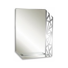 Loranto Зеркало Квадро 55х68,5 см, с полкой 00000040