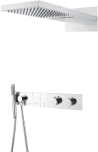Boheme Душевая система Zodiac с термостатом, встраиваемая, хром 133-CR