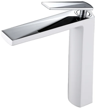 Boheme Смеситель для раковины Venturo, высокий, белый\хром 372-W