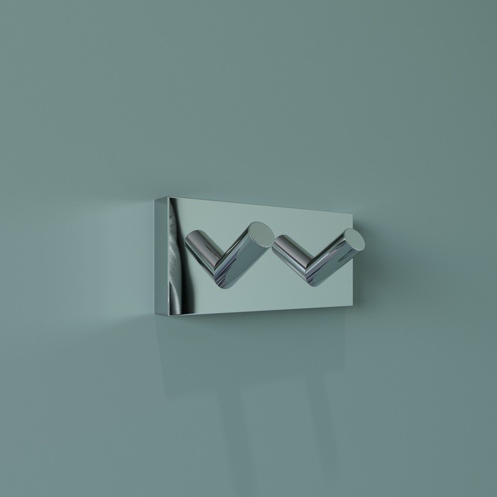 Приобрести iddis крючок двойной edifice 90мм, хром edisb20i41