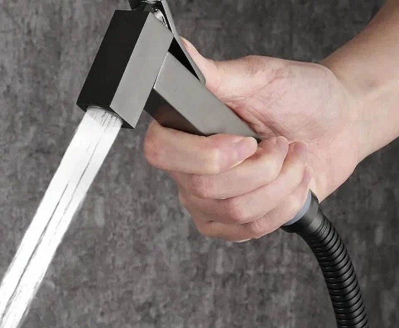 Приобрести gappo смеситель с гигиеническим душем g7217-9, оружейная сталь 41972