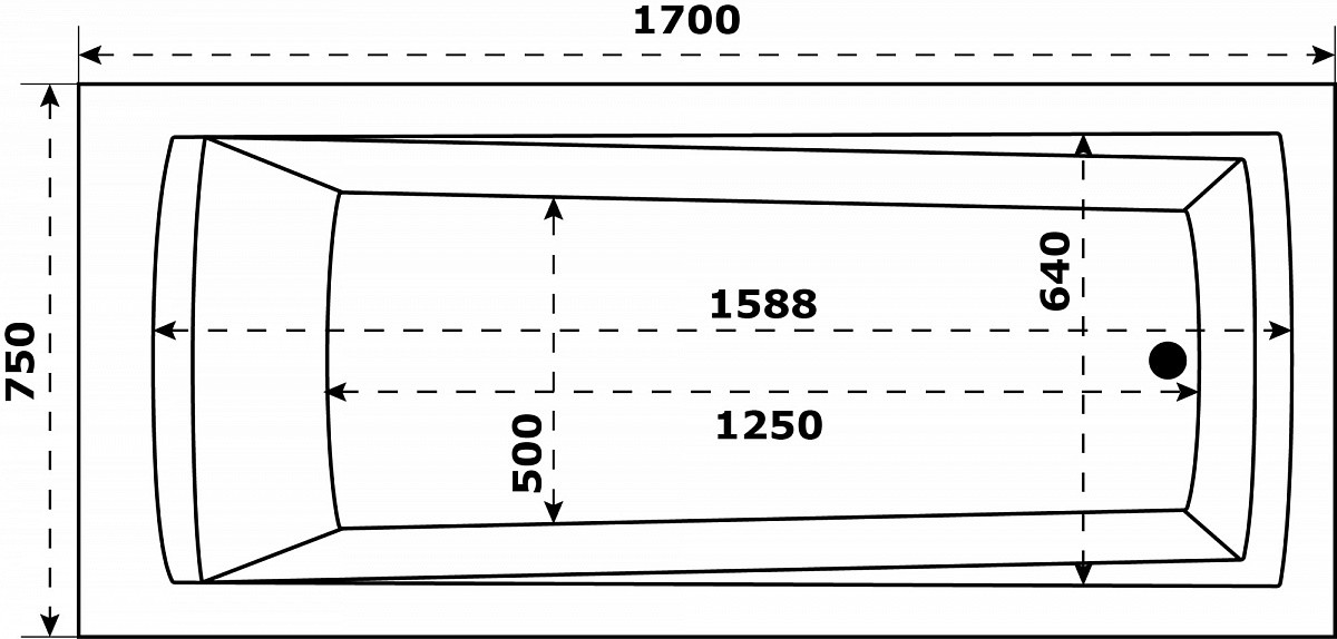 Приобрести акриловая м, прямоугольная бав0004ванна azario бали 170х75с