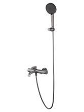 Смеситель для ванны с душем WONZON & WOGHAND STICK, Темный графит (WW-88639017-BGM)