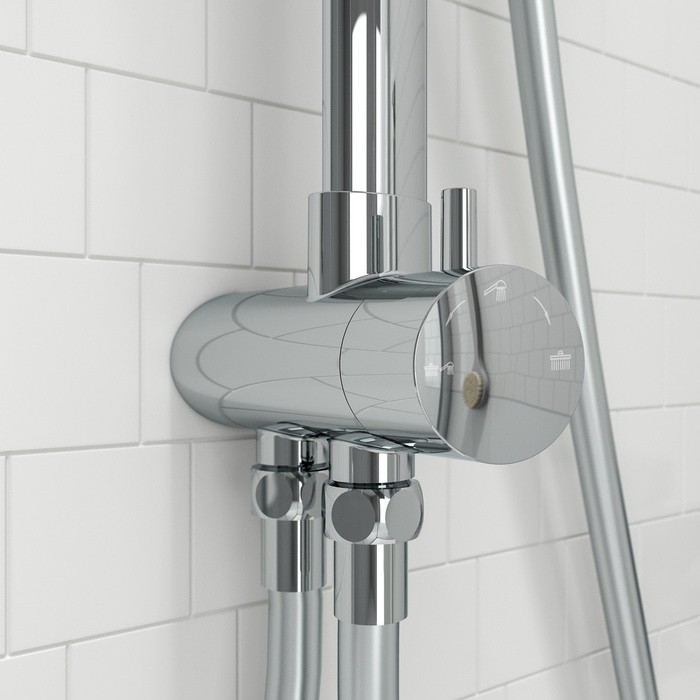 Приобрести iddis душевая система swipe, круглая d-223мм, хром swi3f97i76