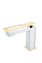 Boheme Смеситель для раковины Q, хром\золото 141-CRG